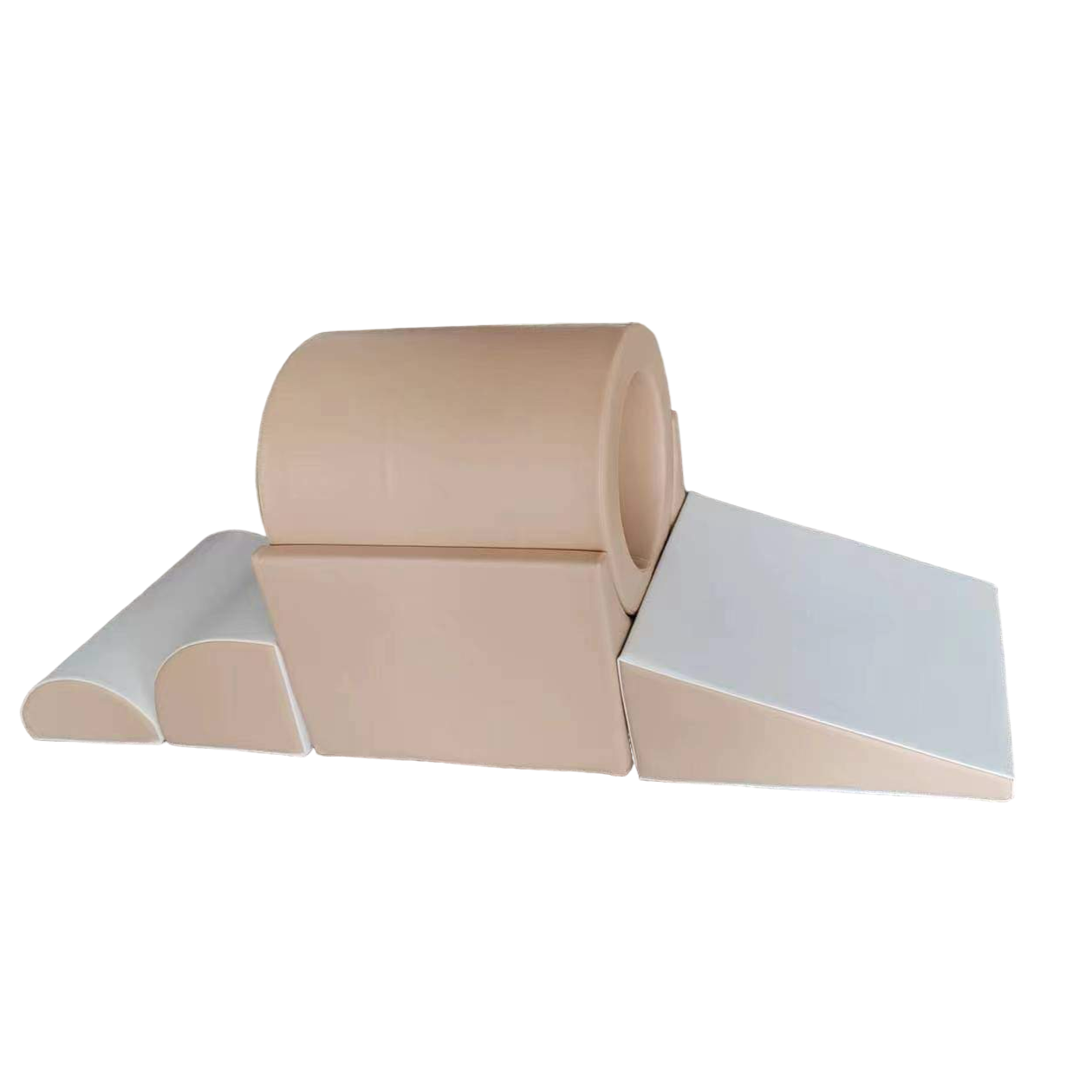 Soft Tunnel Climb Set - Nude/ White