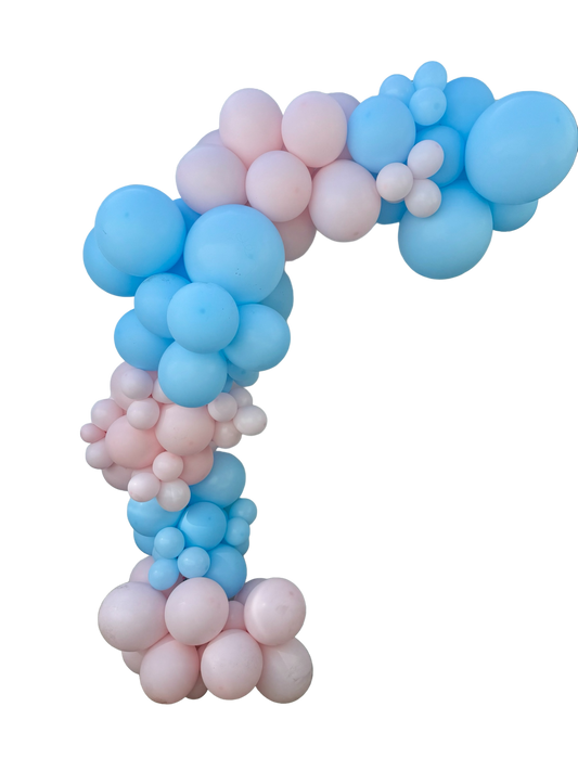 Pink and Blue Professional Balloon Garland Kit | DIY Balloon | Gender Reveal | Pastel Matte Balloons