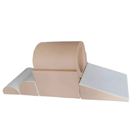 Soft Tunnel Climb Set - Nude/ White